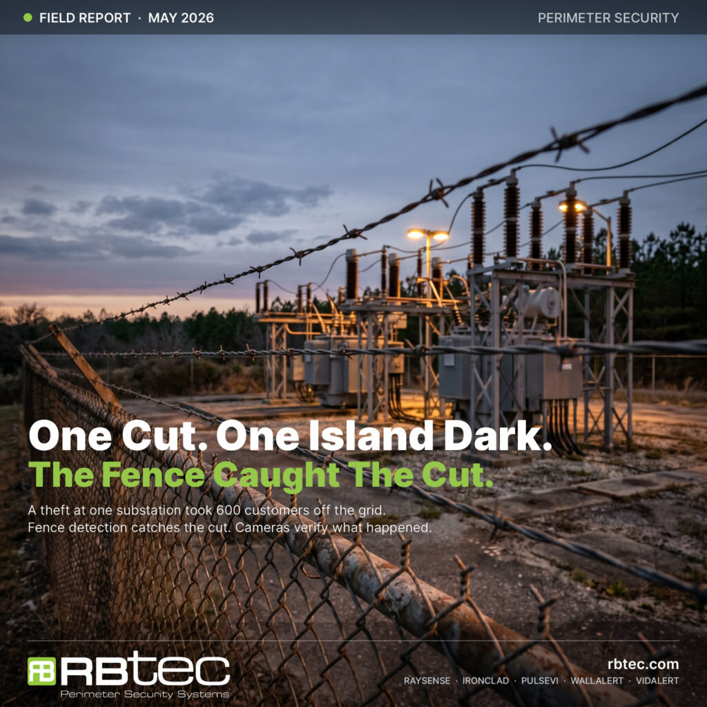 Deer island substation perimeter detection