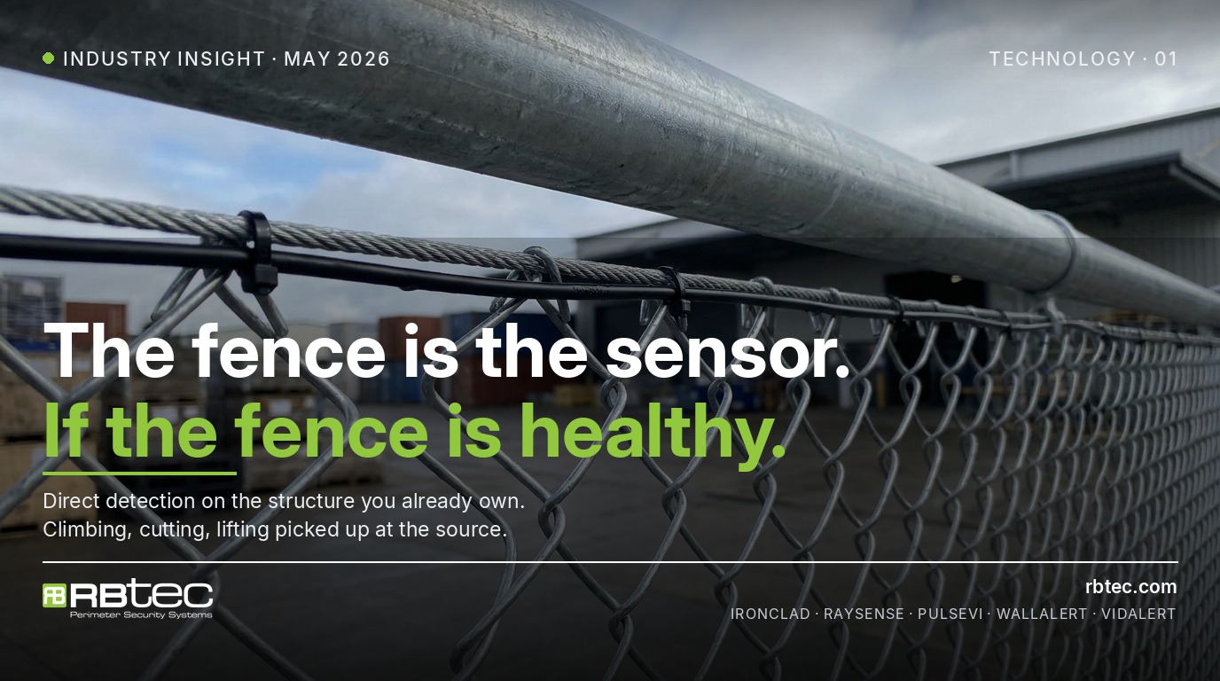 Fence-mount detection: the fence is the sensor (RBtec)