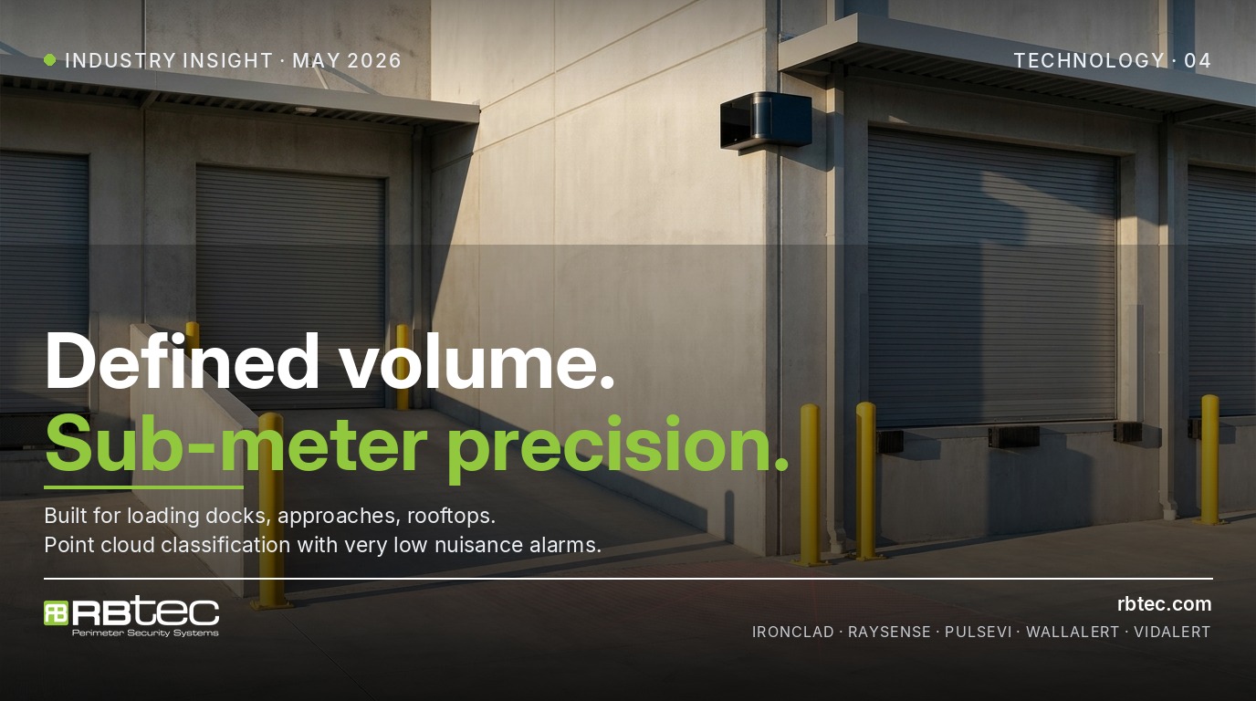 3D LiDAR for defined-volume perimeter zones (RBtec)