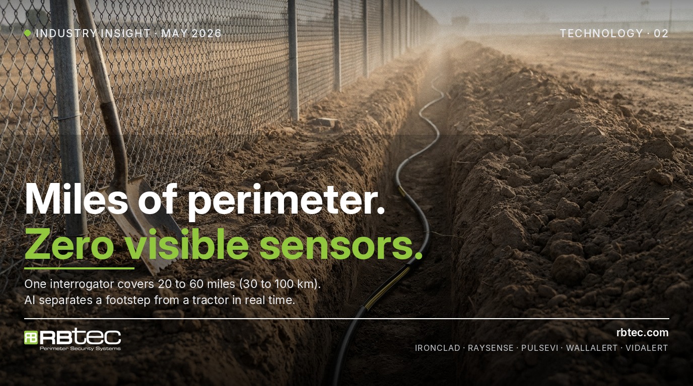 Buried fiber DAS: tens of kilometers, zero visible sensors (RBtec)